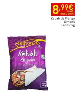 Recheio Kebab de frango simon's promoção