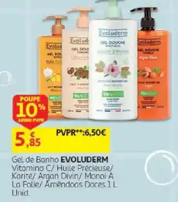 Auchan gel de banho evoluderm promoção