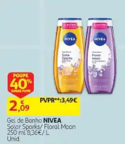 Auchan Gel de Banho NIVEA Solar Sparks/ Floral Moon promoção