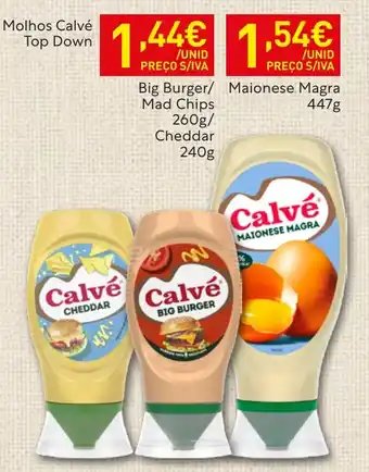 Recheio Molhos Calvé Top Down promoção
