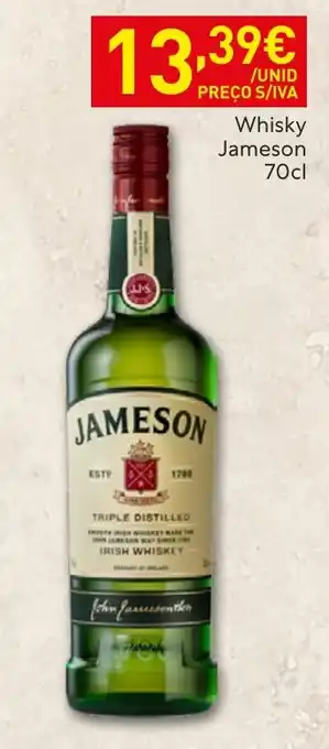 Recheio Whisky Jameson promoção