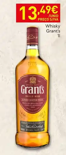 Recheio Whisky Grant's promoção