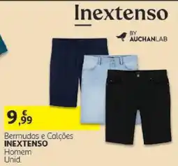 Auchan Bermudas e Calções Inextenso Homem promoção