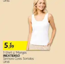 Auchan T-shirt s/ mangas inextenso promoção