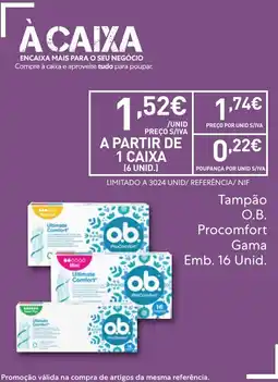 Recheio Tampão O.B. Procomfort promoção
