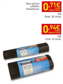 Recheio Saco p/Lixo c/Atilho Amanhecer promoção
