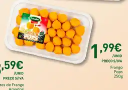 Recheio Chicken pops amadori promoção