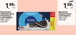 Continente Bom dia Bolachas creams pack poupança continente promoção