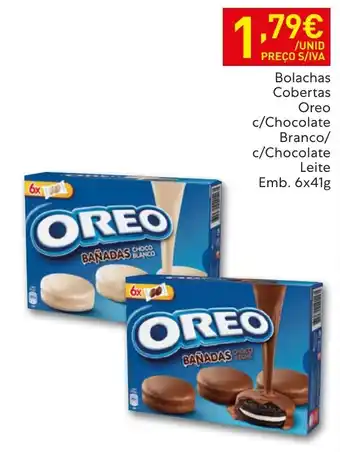 Bolachas Cobertas Oreo c/Chocolate Branco/c/Chocolate Leite