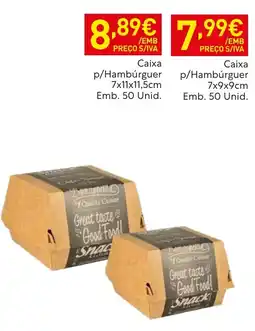 Recheio Caixa p/Hambúrguer promoção