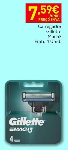 Recheio carregador gillette mach3 promoção