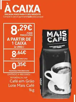 Recheio Café em Grão Lote Mais Café promoção
