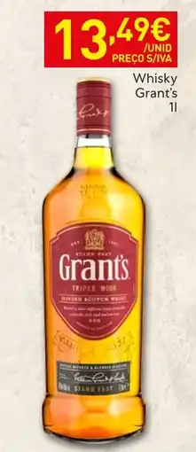 Recheio Whisky Grant's promoção