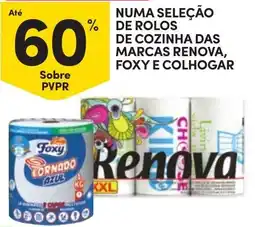 Continente Bom dia rolos de cozinha das marcas renova, foxy e colhogar promoção
