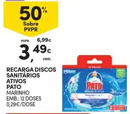 Continente Bom dia recarga discos sanitários ativos pato marinheiro promoção