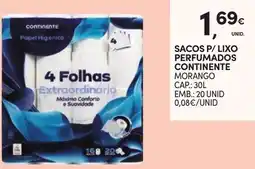 Continente Bom dia Sacos p/ lixo perfumados continente promoção