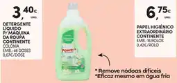 Continente Bom dia Detergente líquido p/ máquina da roupa continente colônia promoção