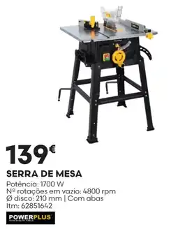 Bricomarché serra de mesa powerplus promoção