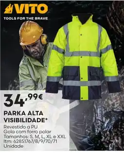 Bricomarché Vito parka alta visibilidade promoção