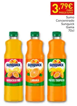 Recheio Sunquick sumo concentrado promoção