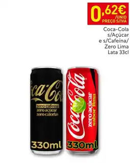Recheio Coca-Cola s/Açúcar e s/Cafeína/ Zero Lima promoção