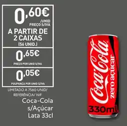 Recheio Coca-Cola s/Açúcar promoção