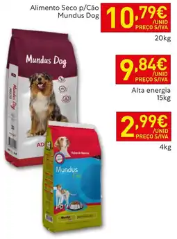 Recheio Alimento Seco p/Cão Mundus Dog promoção