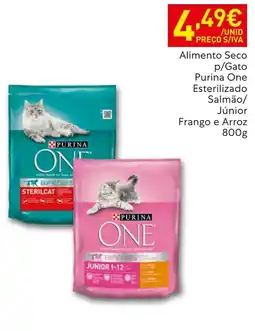 Recheio Purina One esterilizado salmão/júnior frango e arroz promoção