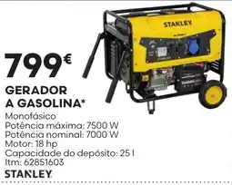 Bricomarché gerador a gasolina stanley promoção