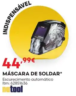 Bricomarché máscara de soldar nutool promoção
