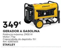 Bricomarché gerador a gasolina stanley promoção