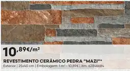 Bricomarché revestimento cerâmico pedra "mazi" promoção