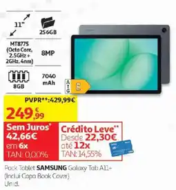 Auchan Pack Tablet samsung galaxy tab a11+ promoção