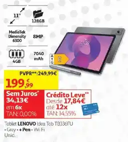 Auchan Tablet lenovo idea tab tb336fu promoção