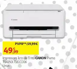 Auchan Impressora Jato de Tinta Canon Pixma TS4150I 7181C006 promoção