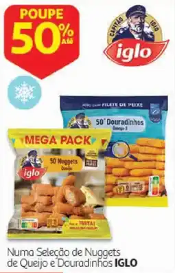 Auchan Mega pack de nuggets de queijo iglo promoção