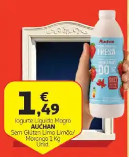 Auchan logurte líquido magro auchan promoção