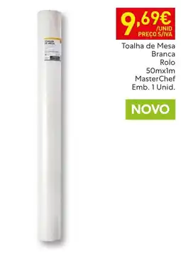 Recheio Toalha de mesa branca rolo masterchef promoção