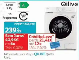 Auchan Máquina de lavar roupa qilive q6395 promoção