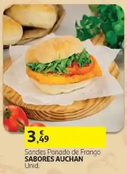 Auchan Sandes Panado de Frango Sabores Auchan promoção