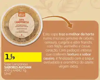 Auchan sopa camponesa sabores auchan promoção