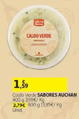 Auchan Caldo Verde Sabores Auchan promoção