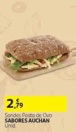 Auchan Sandes Pasta de Ovo Sabores Auchan promoção