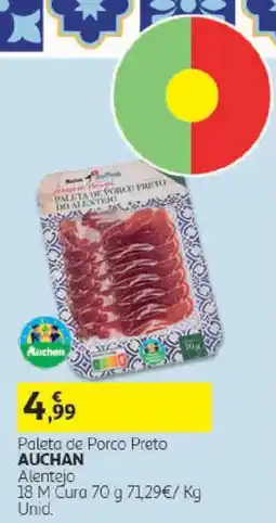 Auchan Paleta de Porco Preto Auchan promoção