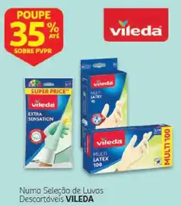 Auchan Luvas descartáveis vileda promoção
