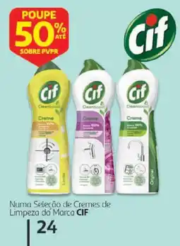 Auchan Cremes de limpeza da marca cif promoção