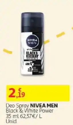Auchan deodorante nivea men black & white power promoção
