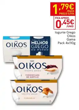 Recheio logurte grego oikos promoção