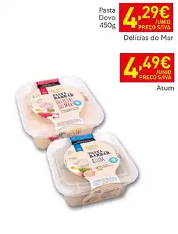 Recheio Pasta barrar delícias do mar promoção