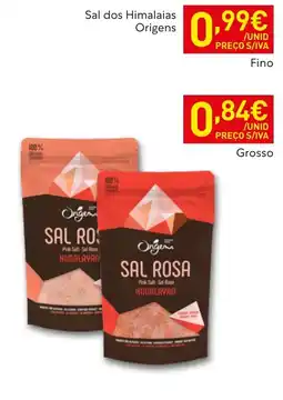 Recheio Sal rosa origens promoção